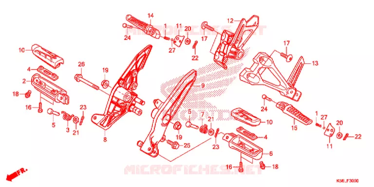 REPOSE PIED Honda SCOOTER 150 WINNER 2020  FS150FL_V