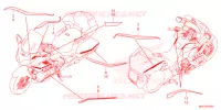 AUTOCOLLANTS pour Honda GL 1800 GOLD WING TOUR de 2022