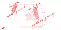 AMORTISSEUR ARRIERE pour Honda FOURTRAX 420 RANCHER 4X4 AT IRS EPS ESP de 2022
