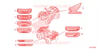 AUTOCOLLANTS pour Honda FOURTRAX 420 RANCHER 4X4 AT IRS EPS ESP de 2022