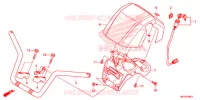 GUIDON pour Honda FOURTRAX 420 RANCHER 4X4 AT IRS EPS ESP de 2022