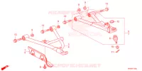 TRIANGLES AVANT pour Honda FOURTRAX 520 FOREMAN RUBICON 4X4 AT DCT EPS DELUXE de 2022