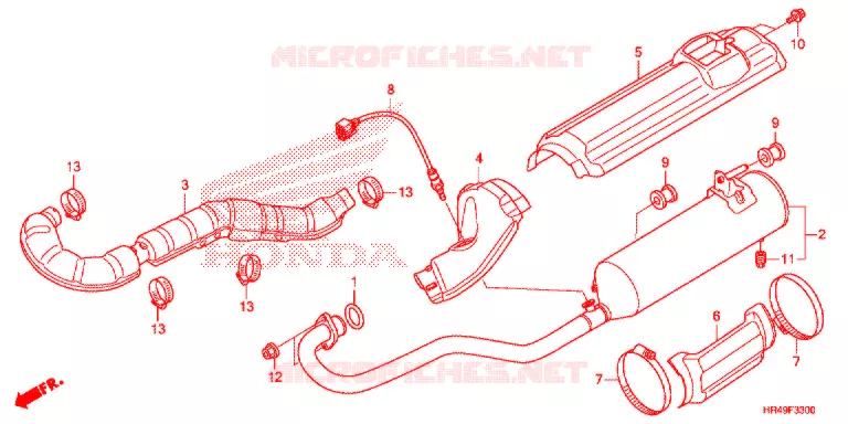 SILENCIEUX D'ECHAPPEMENT Honda ATV 520 FOURTRAX 2021  TRX520FM2M