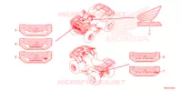 AUTOCOLLANTS pour Honda FOURTRAX 520 FOREMAN 4X4 EPS de 2022