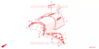 CAPOT CENTRAL ARRIERE pour Honda GL 1800 GOLD WING BAGGER DCT de 2022