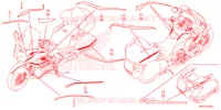 AUTOCOLLANTS pour Honda GL 1800 GOLD WING TOUR de 2022