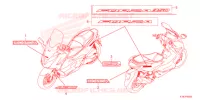 AUTOCOLLANTS pour Honda FORZA 350 ED de 2022