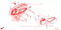 COUVERCLE GAUCHE pour Honda SH 125 ABS 4ED de 2022