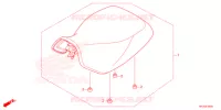 SELLE pour Honda FOURTRAX 420 RANCHER 4X4 AT DCT de 2022