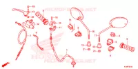 COMMODO   CABLE   RETROVISEUR pour Honda C 100 BIZ PARTIDA PE de 2015