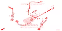 PEDALE   KICK pour Honda C 100 BIZ PARTIDA PE de 2015
