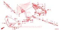 GUIDON   CARENAGE pour Honda C 100 BIZ PARTIDA ELETRICA de 2013