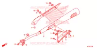 SILENCIEUX D'ECHAPPEMENT pour Honda C 100 BIZ PARTIDA ELETRICA de 2013