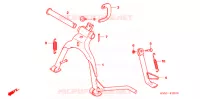 BEQUILLE pour Honda BIZ 125 SOMENTE PEDAL DE PARTIDA de 2011