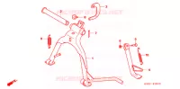 BEQUILLE pour Honda BIZ 125 SOMENTE PEDAL DE PARTIDA de 2012