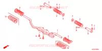 REPOSE PIED pour Honda BIZ 125 PARTIDA ELETRICA de 2011