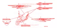 AUTOCOLLANTS pour Honda BIZ 125 PARTIDA ELÉTRICA, RODAS FUNDIDAS de 2010