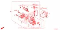 CORPS DE PAPILLON pour Honda BIZ 125 PARTIDA ELETRICA, RODAS FUNDIDAS de 2015
