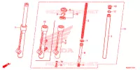 FOURCHE pour Honda BIZ 125 PARTIDA ELETRICA, RODAS FUNDIDAS de 2017