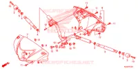 GUIDON   CARENAGE pour Honda BIZ 125 PARTIDA ELETRICA, RODAS RAIADAS de 2014