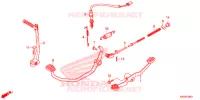 PEDALE   KICK pour Honda BIZ 125 PARTIDA ELETRICA, RODAS RAIADAS de 2014