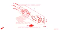POMPE A HUILE pour Honda BIZ 125 PARTIDA ELETRICA, RODAS RAIADAS de 2014