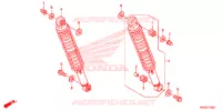 AMORTISSEUR ARRIERE pour Honda CG 125 CARGO PARTIDA ELETRICA de 2013