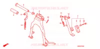 BEQUILLE pour Honda CG 125 CARGO KICK de 2012