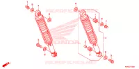 AMORTISSEUR ARRIERE pour Honda CG 125 CARGO KICK de 2013