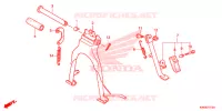 BEQUILLE pour Honda CG 125 CARGO KICK de 2013