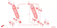 AMORTISSEUR ARRIERE pour Honda CG 125 FAN PARTIDA ELETRICA de 2012