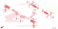 REPOSE PIED pour Honda CG 125 FAN PARTIDA ELETRICA de 2014
