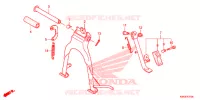 BEQUILLE pour Honda CG 125 FAN PARTIDA ELETRICA de 2015