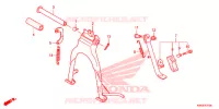 BEQUILLE pour Honda CG 125 FAN KICK de 2015