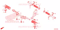 REPOSE PIED pour Honda CG 125 FAN KICK de 2015