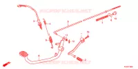 PEDALE   KICK pour Honda CG 150 TITAN de 2011