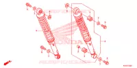 AMORTISSEUR ARRIERE pour Honda CG 150 FAN PARTIDA ELÉTRICA, FREIO A DISCO DIANTEIRO de 2014
