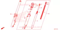 FOURCHE pour Honda CG 160 FAN de 2016