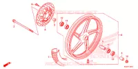 ROUE AVANT pour Honda CG 160 FAN de 2017