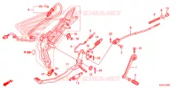 PEDALE pour Honda CG 160 TITAN de 2016