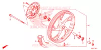 ROUE AVANT pour Honda CG 160 TITAN de 2016