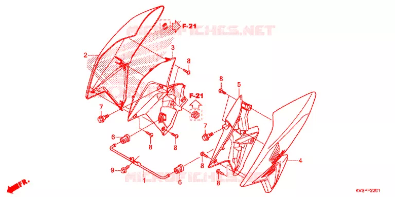 OUIES DE RADIATEUR Honda MOTO 160 CG 2016  CG160EXG