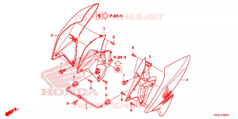 OUIES DE RADIATEUR Honda MOTO 160 CG 2020  CG160EXL