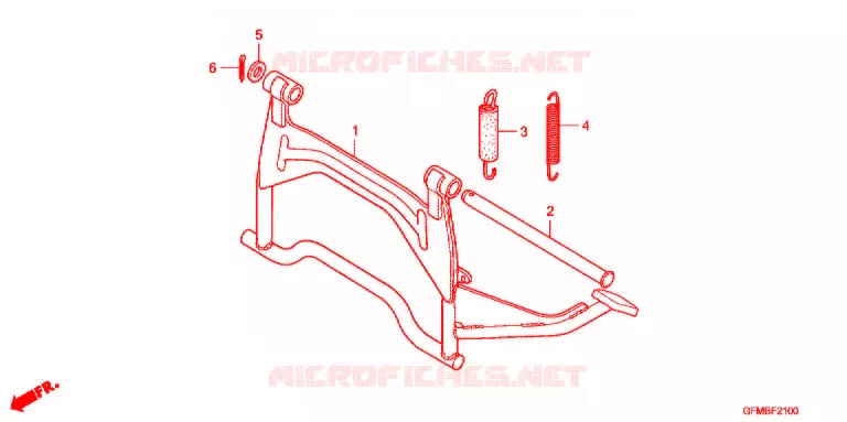 BEQUILLE Honda SCOOTER 110 LEAD 2012  NHX110C