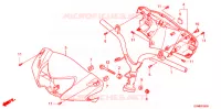 GUIDON   CARENAGE pour Honda LEAD 110 de 2014