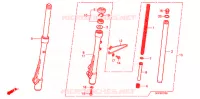 FOURCHE pour Honda POP 100 3BR de 2012