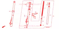 FOURCHE pour Honda POP 100 8BR de 2014