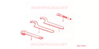 OUTIL pour Honda CR 125 R de 1992