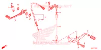 PEDALE pour Honda CBR 1000 RR FIREBLADE de 2012