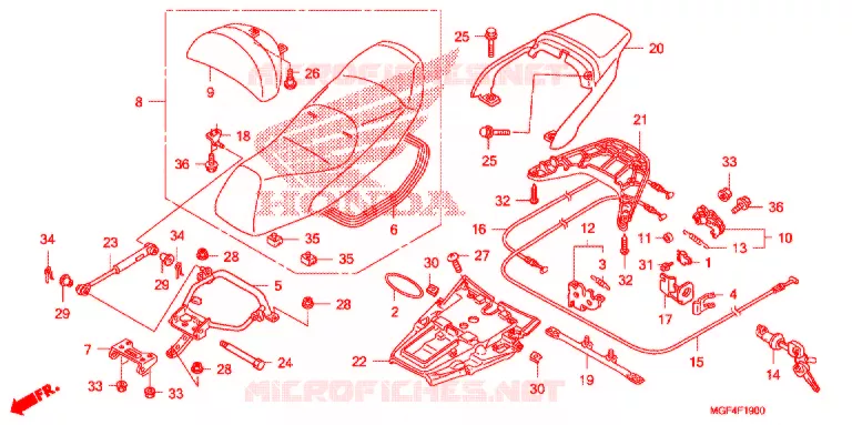 SELLE Honda SCOOTER 600 SILVERWING 2012  FSC600AC
